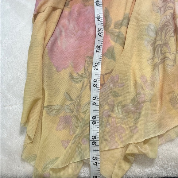 Maeve by Anthropologie Simone Floral Mesh Ruched Midi Dress – Size Large✨ - Picture 12 of 16